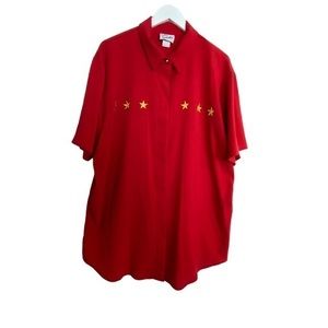 Vintage Star Short Sleeve Top Size 1x